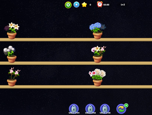 Joc Potrivirea florilor  on-line