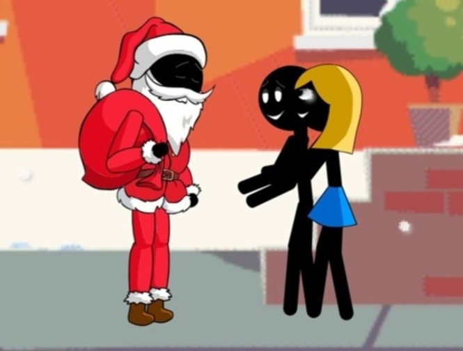 Joc Stickman Moș Crăciun  on-line