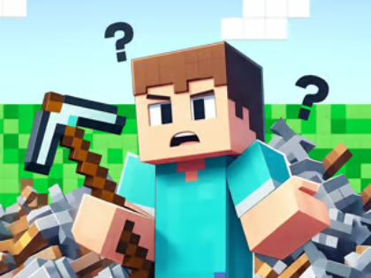 Joc Test pentru copii: Minecraft NOOB To PRO  on-line