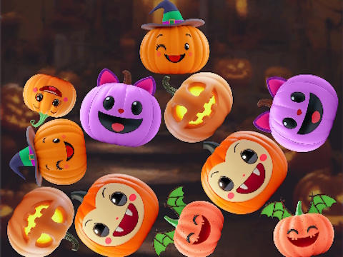 Joc Merge Connect Pumpkins: Halloween! on-line