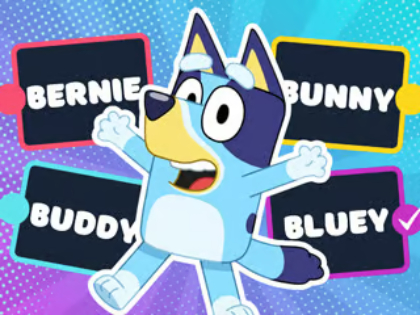 Joc Test pentru copii: test Bluey Super Fan  on-line