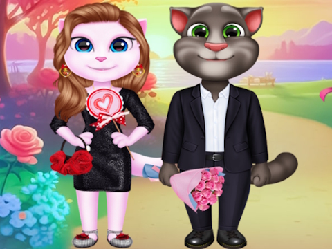 Joc Cuplu Kitty minunat Valentine  on-line