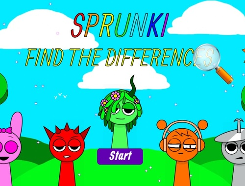 Joc Sprunki găsește diferențele  on-line