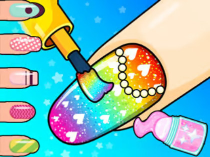 Joc Carte de colorat: Salon de unghii  on-line