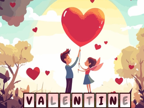 Joc Alphaword -urile ascunse ale lui Valentine  on-line