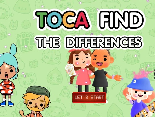 Joc Toca găsește diferențele  on-line