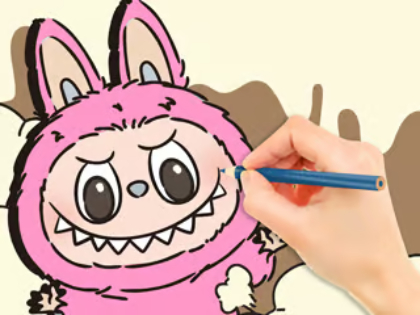 Joc Cartea de colorat: Labubu  on-line