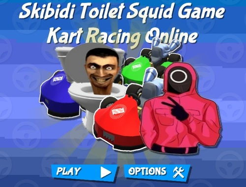 Joc Skibidi toaletă calmar joc kart curse online  on-line