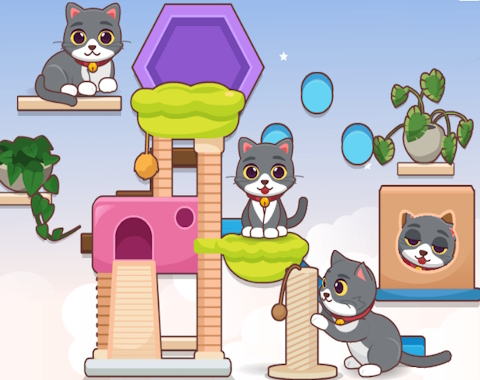 Joc Decor My: Kitty Wall on-line