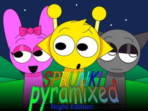 Joc Sprunki Pyramixed: Edition Night  on-line