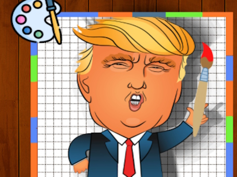 Joc Timp de colorat Trump  on-line