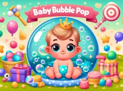 Joc Pop cu bule pentru copii  on-line