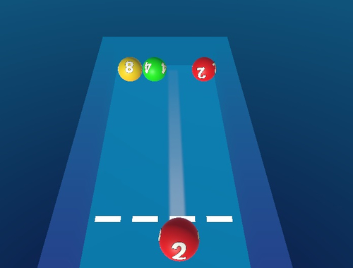 Joc Fuzionați bilele 2048 Biliard!  on-line