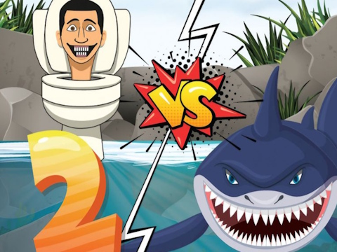 Joc Shark Hungry Vs Skibidi 2  on-line