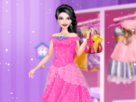 Joc Dressup prințesă și machiaj elegant  on-line