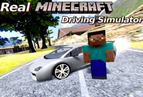 Joc Simulator adevărat de conducere Minecraft  on-line