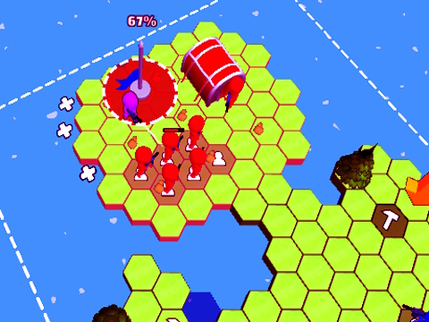 Joc Tile Hex World: Red vs Blue on-line