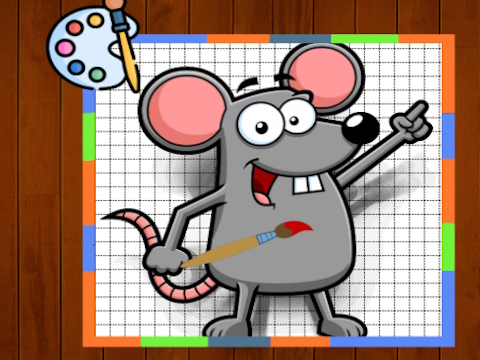 Joc Timp de colorat amuzant al mouse -ului  on-line