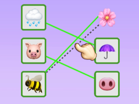 Joc Emoji Puzzle Connect  on-line