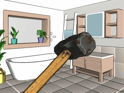 Joc Sparge camera în bucăți  on-line