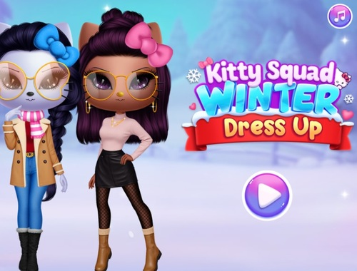 Joc Kitty Squad Winter se îmbracă  on-line