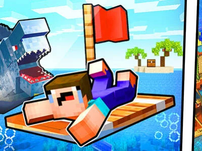 Joc NOOB RAFT: Supraviețuirea oceanului  on-line