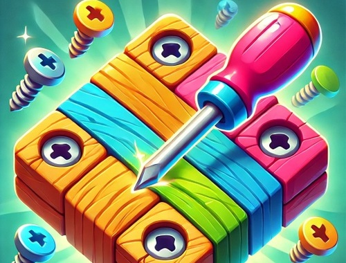 Joc Deșurubați puzzle -ul din lemn  on-line
