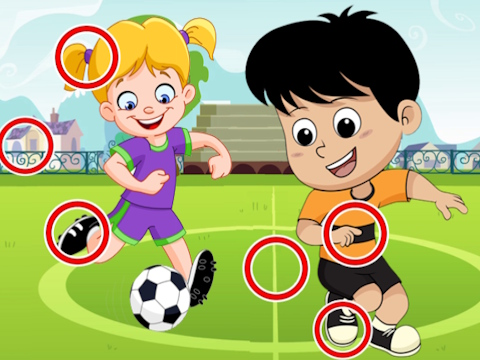 Joc Diferențe de fotbal  on-line