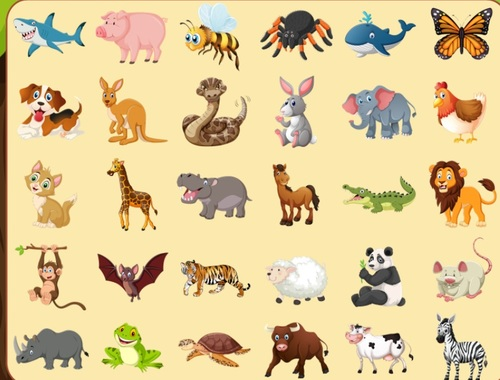 Joc Descoperiți animale  on-line