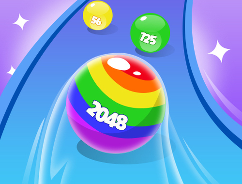 Joc 2048 rulează bile superbe  on-line