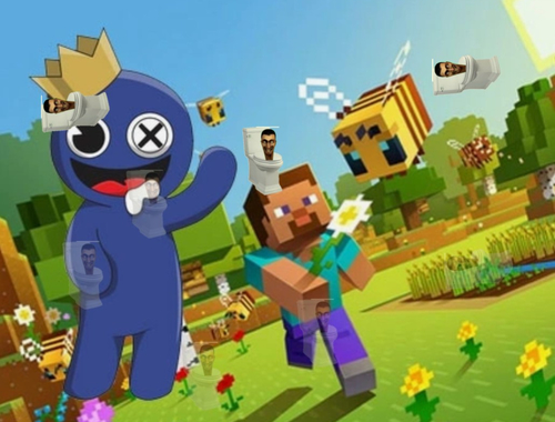 Joc Friends Rainbow Minecraft Skibidi ascuns  on-line