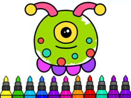 Joc Cartea de colorat: Alien  on-line