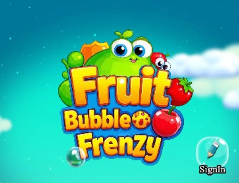 Joc Frenezie cu bule de fructe  on-line