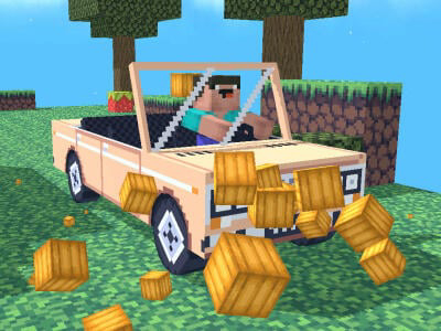 Joc Noob: OBBY într -o mașină  on-line