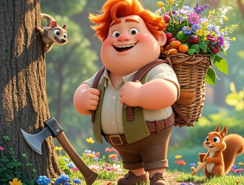 Joc Găsiți diferențele: The Honest Woodcutter  on-line