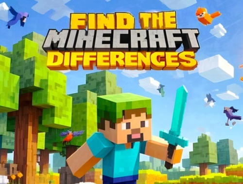 Joc Găsiți diferențele: Minecraft  on-line