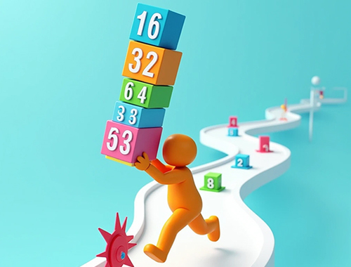 Joc Cube Stack 2048  on-line