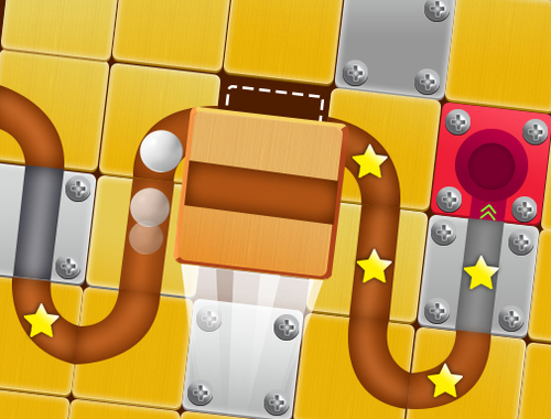 Joc Deblocați puzzle -ul cu glisare cu bilă  on-line