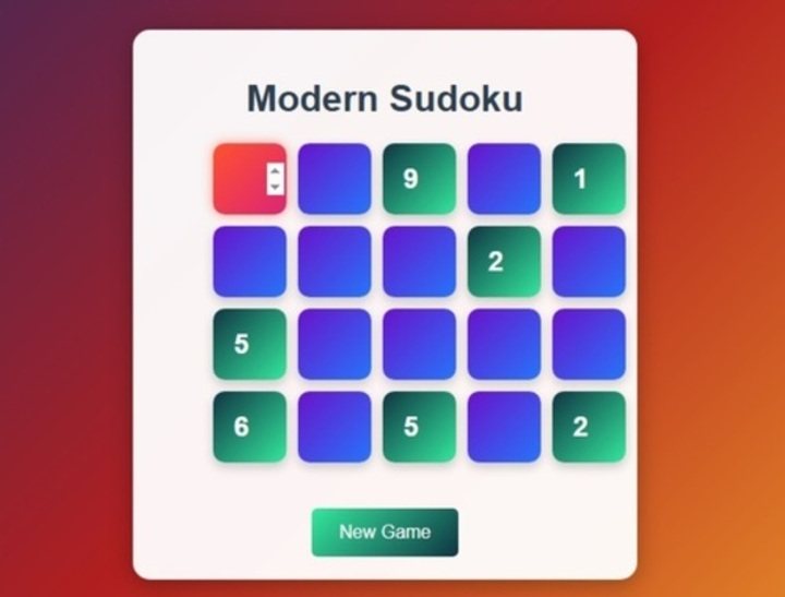 Joc Sudoku modern  on-line