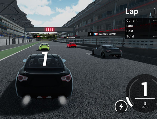 Joc Simulator real de curse GT  on-line