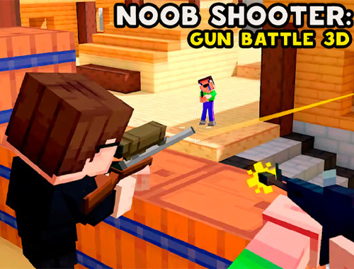 Joc Noob Shooter: Gun Battle 3D  on-line