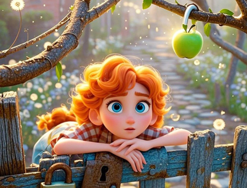 Joc Găsiți diferențele: Apple verde  on-line
