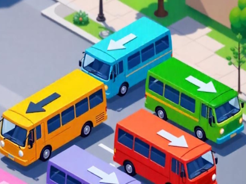 Joc Parcare nebună cu blocaj auto cu autobuze  on-line