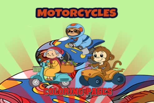Joc Pagini de colorat motociclete  on-line