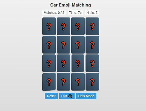Joc Se potrivește cu emoji auto  on-line