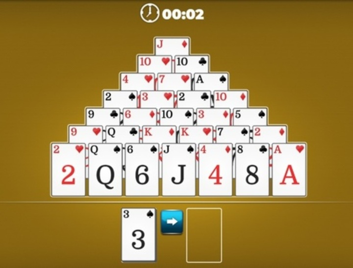 Joc Solitaire piramidă  on-line
