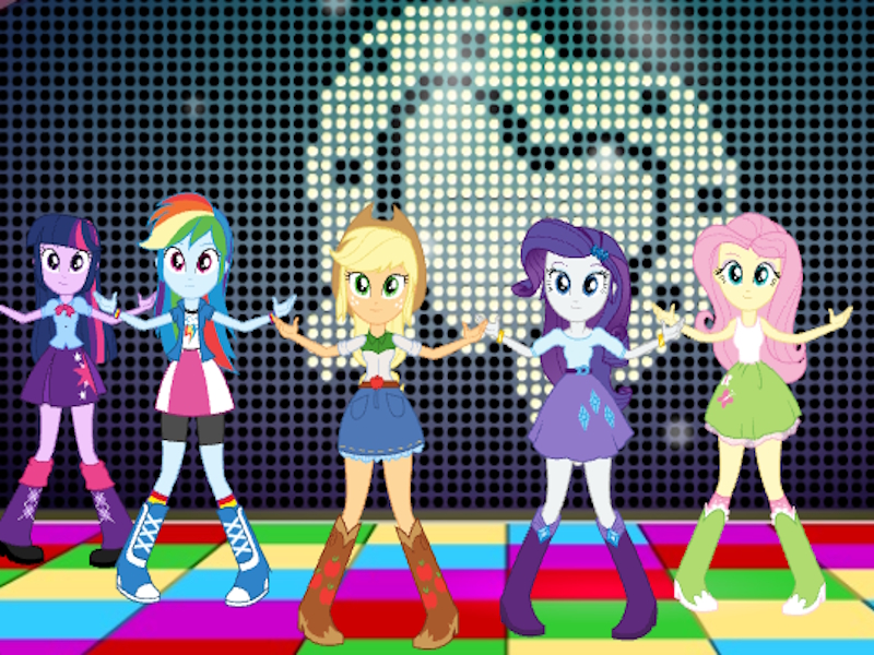 Joc Micul meu ponei Equestria fetele cad un dance-off formal on-line