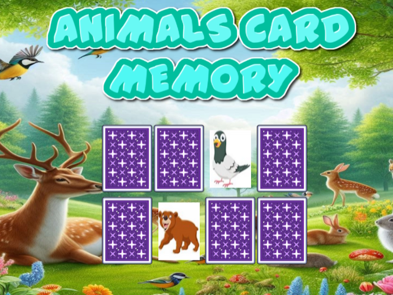 Joc Memoria cărților de animale on-line
