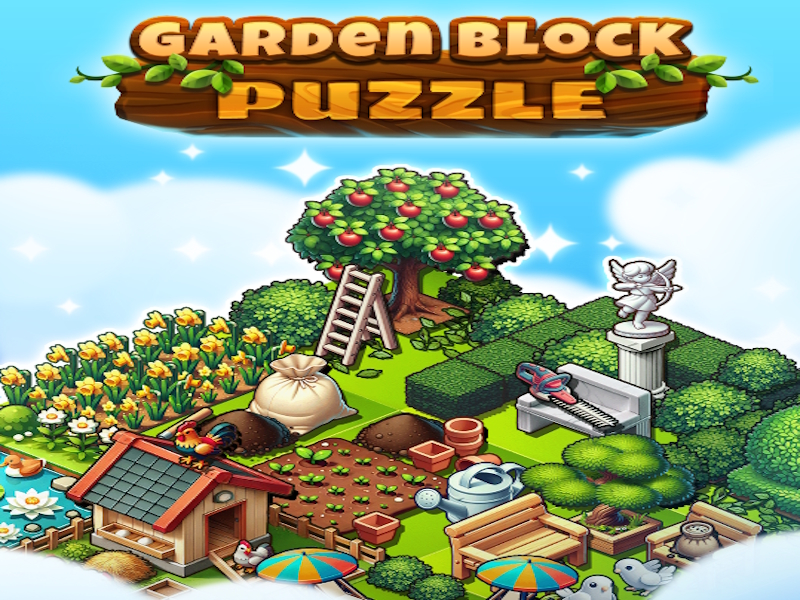 Joc Puzzle bloc de grădină on-line