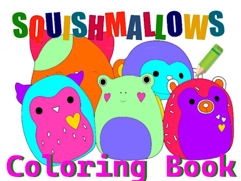 Joc Cartea de colorat Squishmallow on-line